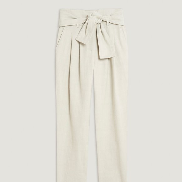 IRO beige tapered high waist straight trouser pants - 100% cotton - NWT - Picture 2 of 15
